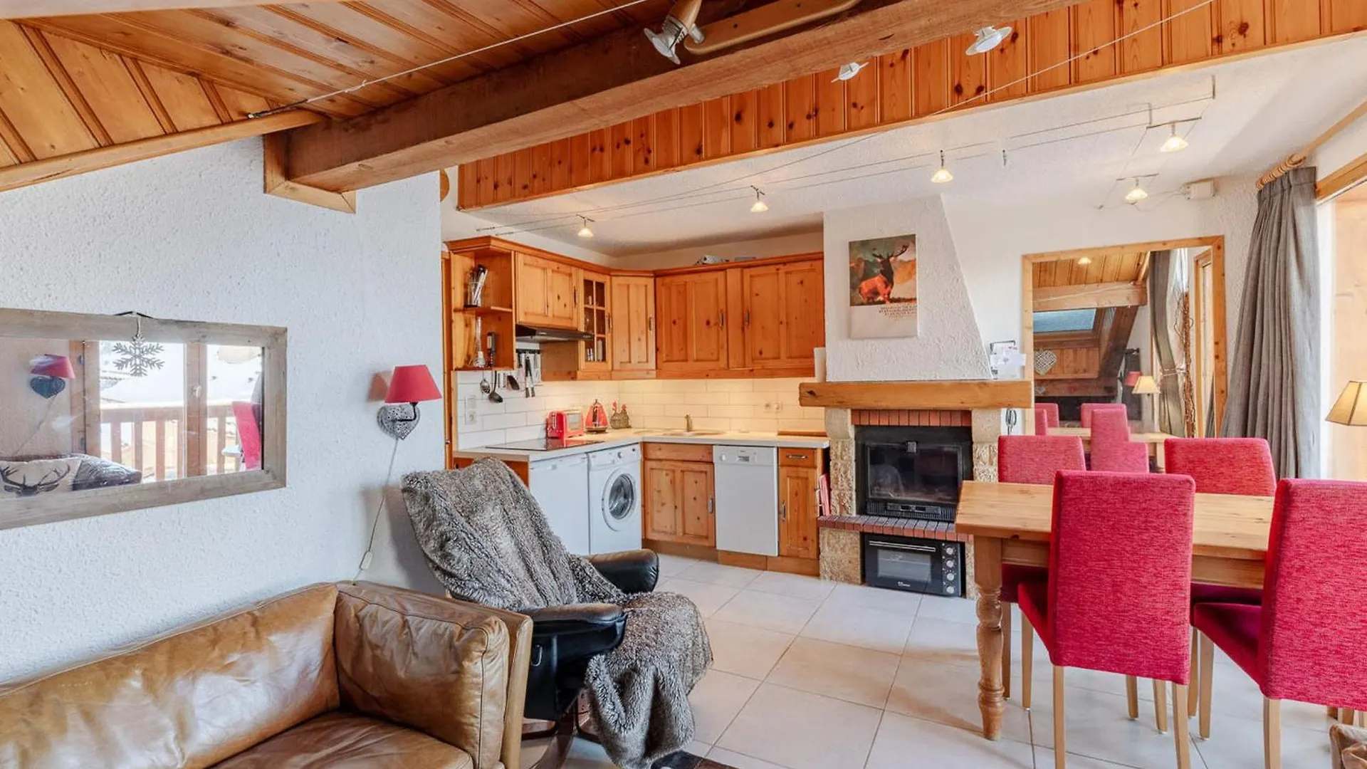 アパート Appartement Cosy 6 Pers A Meribel, Proche Pistes Et Commerces, Cheminee, Wifi - Fr-1-411-945 Les Allues フランス